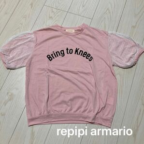 repipi armario袖レース付きパフスリーブTシャツS