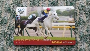 競馬　ソダシ　ＳＯＤＡＳＨＩ　第１７回 ヴィクトリアマイル（ＧⅠ ）東京都競馬場　ＱＵＯカード　クオカード　５００　【送料無料】