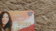 競艇　浜田亜理沙　ARISA HAMADA　２０２３ ＱＵＥＥＮＳ ＣＬＩＭＡＸ ＷＩＮＮＥＲ　ＱＵＯカード　クオカード　５００　【送料無料】_画像6