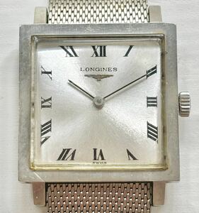 1円~ A LONGINES ロンジン ローマンダイヤル スクエアケース 手巻き レディース アンティーク ヴィンテージ 腕時計 8215904