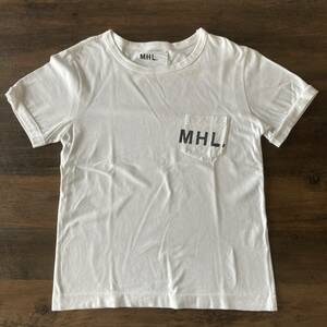 MHL.　MARGARET HOWELL　Tシャツ/3/コットン/WHT/595-7168503　ホワイト　O096