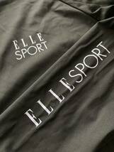 ELLE SPORT エルスポーツ　 フルジップフーディー ブラック　黒　長袖　sizeL　美品　O075_画像3