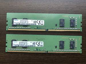メモリ SAMSUNG PC4-2666V 4GB×2枚組 1R×16 動作品③
