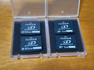 xDピクチャーカード 富士フィルム 512MB 2枚,1GB 2枚 中古