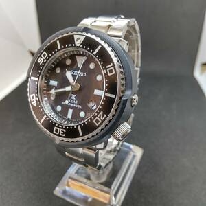 新品同様 3000本限定モデル【SEIKO】セイコー『プロスペックス ダイバー スキューバ』V147-0AX0 メンズ腕時計 ソーラークォーツ 稼働品