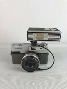 A10074○MINOLTA ミノルタ minolta Uniomat ユニマット フィルムカメラ National minitopⅡストロボ 照明 シャッター不可 【未確認】240318