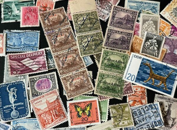 ★稀少★世界の美しい旧切手 外国古切手/大量/235枚以上《未使用.使用済混合》