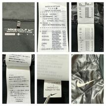 本物 美品 ナイキ ゴルフ ナイロン切替 スウェット フリース ジャンパー ジャケット L 黒 NIKE GOLF (レターパック配送可)_画像2