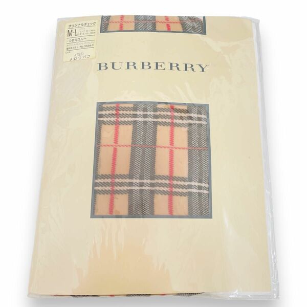 バーバリー　ストッキング　ノバチェック BURBERRY パンティストッキング 格子柄