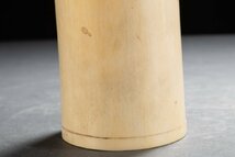 【善古堂】某有名収集家買取品 時代物 特殊白材 豪華芯料使用 素面筆筒 花入 材質保証骨董品 古美術FK03-1S2.2_画像8