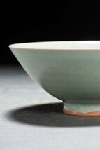 【善古堂】某有名収集家買取品 時代物 高麗青瓷 茶 美濃国 創陶園 骨董品 古美術0310-67H02　_画像3