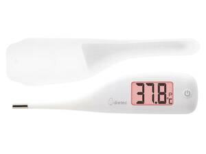 dretec(ドリテック) 体温計 予測式 15秒 早い 赤ちゃん 子供 先が曲がるやわらかタッチ わき用 音が大きい 光る バックライト 抗菌