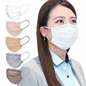 [レック] 日本製 Wワイヤー 不織布 マスク MIYABI (ホワイト 30枚入) ふつうサイズ 175?90mm
