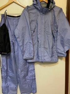 * prompt decision superior article Mont Bell rainwear top and bottom set lady's M lavender color sack attaching rainwear rainsuit 