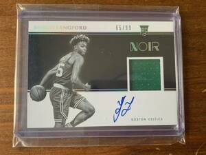 2019-20 Panini NOIR Romeo Langford Black and White Rookie Patch Auto Premium 65/99 RPA Celtics