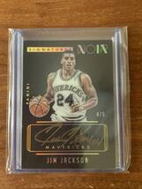 2014-15 Panini NOIR Jim Jackson Color Auto Holo Gold 4/5 Mavericks_画像1