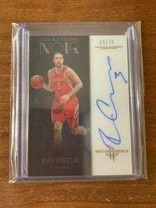 2016-17 Panini NOIR Ryan Anderson Color Auto 34/75 Rockets