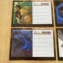 ベルセルク カレンダー 2013 ヤングアニマル セブンイレブン 限定 非売品 未使用 BERSERK ガッツ グリフィス 三浦建太郎 アニメ トレカ_画像4