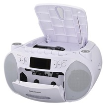 AudioComm CDラジカセ ホワイト｜RCD-320N-W 03-5561 オーム電機_画像2
