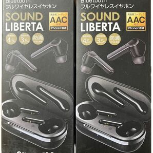 Bluetooth5.0 フルワイヤレスイヤホン SOUND LIBERTA 2個セット