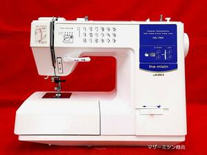 ☆人気のJUKI コンピュータ THE MISIN HZL-7800☆コンピュータ式自動糸調子・自動糸切・厚物縫いに最適☆実用・模様共に動作良好☆美品です