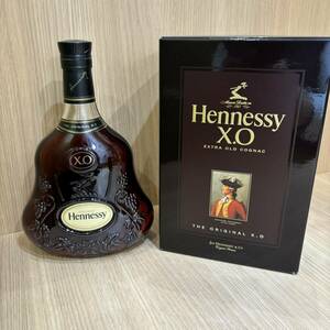 【APS 8093】1円～ ヘネシー Hennessy XO EXTRA OLD COGNAC コニャック 黒ラベル ブラック 箱付き 未開栓 現状品