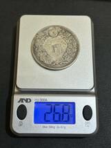 【APS 7568】1円～ 旧一圓 1円 一円 銀貨 明治27年 重さ約26.8g 直径38.07mm アンティーク 現状品_画像4