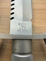 【JBI 4907】１円～ BUCK KNIVES バック Buck Master バックマスター No.184 USA サバイバル シース ナイフ ケース付 現状品_画像4