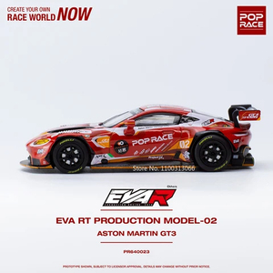 POP RACE 1/64 エヴァ RT アストンマーティン GT3 2号機 PR640023