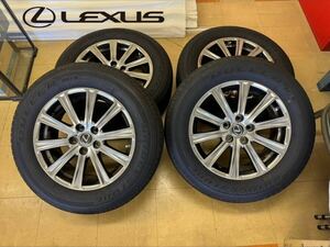 レクサス NX300h 225/65R17 AYZ10 BRIDGESTONE DUELER H/L 空気圧センサー付属 10系NX 純正17インチアルミ