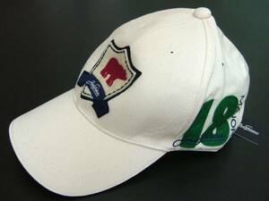 新品 ジャックニクラウス Jack Nicklaus メンズ 帽子 ホワイト キャップ 日本製 ゴールデンベア