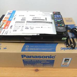 w1493/Panasonic DMR-BWT2000K 1TB/ブルーレイディスクレコーダー/リモコン/BD,DVD再生OK 地デジ視聴HDD録再OK 現状品/Blu-ray の画像1