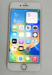 M769/現状品 iPhone8 ピンクゴールド 64GB IMEI:〇 MQ7A2J/A バッテリー最大容量100％/ スマートフォン 薄ピンク