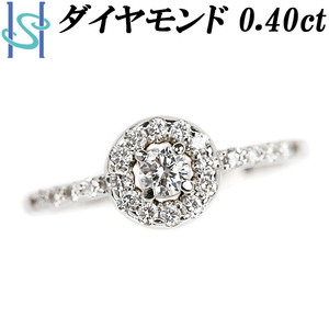 MJC ダイヤモンド リング 0.40ct Pt900 ラウンド サークル ブランド 三菱ジュエリーコレクション 送料無料 美品 中古 SH105648