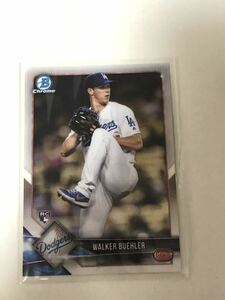 2018 Bowman Chrome #34 WALKER BUEHLER RC Rookie Los Angeles Dodgers