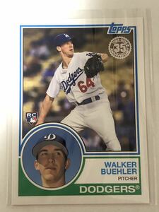 2018 Topps 1983 Baseball Rookies Walker Buehler Los Angeles Dodgers #83-2