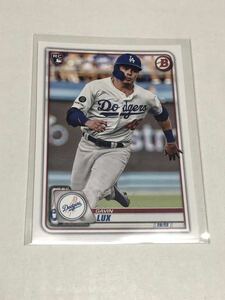 Gavin Lux 2020 Bowman #71 Rookie Card RC Los Angeles Dodgers①