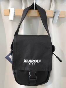 X-LARGE XLarge KIDS vertical type ro litter ni shoulder bag black XLARGE newest popular commodity including carriage price cut!