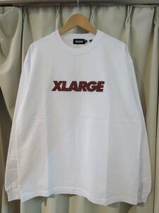X-LARGE エクストララージ XLARGE STANDARD LOGO L/S TEE Lサイズ ホワイト 2024 最新人気品 送料\230~　