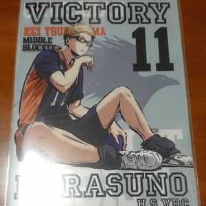 ハイキュー!! 烏野高校VS白鳥沢学園高校 月島蛍 クリアファイル 勝利への闘志 ファイル 3期 烏野 白鳥沢 ハイキュー