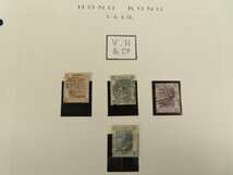 39 戦前 中国 香港 穿孔切手【V.H.&CO.】4枚　消印 　　　　　　　 検/中国支那郵便切手資料_画像1