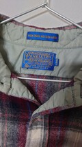 超希少 70'S Pendleton ウエスタンシャツ XL Long 紫 バーガンディー ワインレッド オンブレ ペンドルトン PENDLETON チェック_画像3