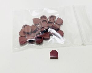 【新品未使用】レゴ　LEGO　タイル　半円　1x1 ブラウン　茶　24枚　１×１