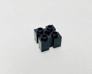 【新品未使用】レゴ　LEGO　ブロック　溝　2x2 ブラック　黒　２×２