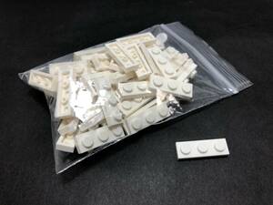 【新品未使用】レゴ　LEGO　プレート　1x3 ホワイト　白　50枚　１×３