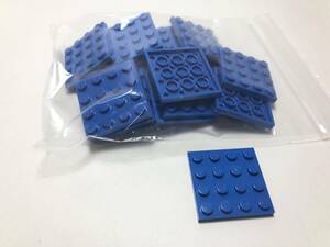 【新品未使用】レゴ　LEGO　プレート　4x4　ブルー　青　20枚　４×４