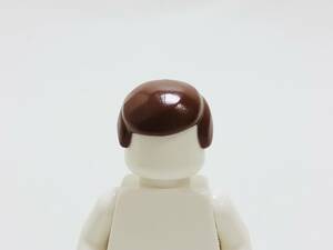 【新品未使用】レゴ　LEGO　ミニフィグ　ヘアー　ヘア　横分け　ブラウン　茶