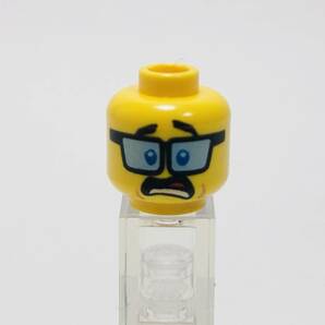 【新品未使用】レゴ LEGO ミニフィグ ヘッド 頭 60 眼鏡 メガネ ダブルフェイス の画像2