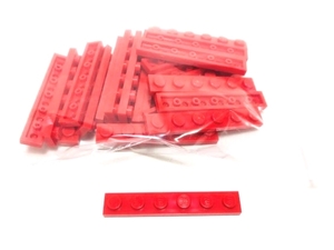 【新品未使用】レゴ　LEGO プレート　1x6 レッド　赤　24枚　１×６