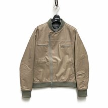 UNDERCOVER アンダーカバー 22AW 品番 UC2B4212 レザー ライダースジャケット グレージュ サイズ3 正規品 / 30547_画像1